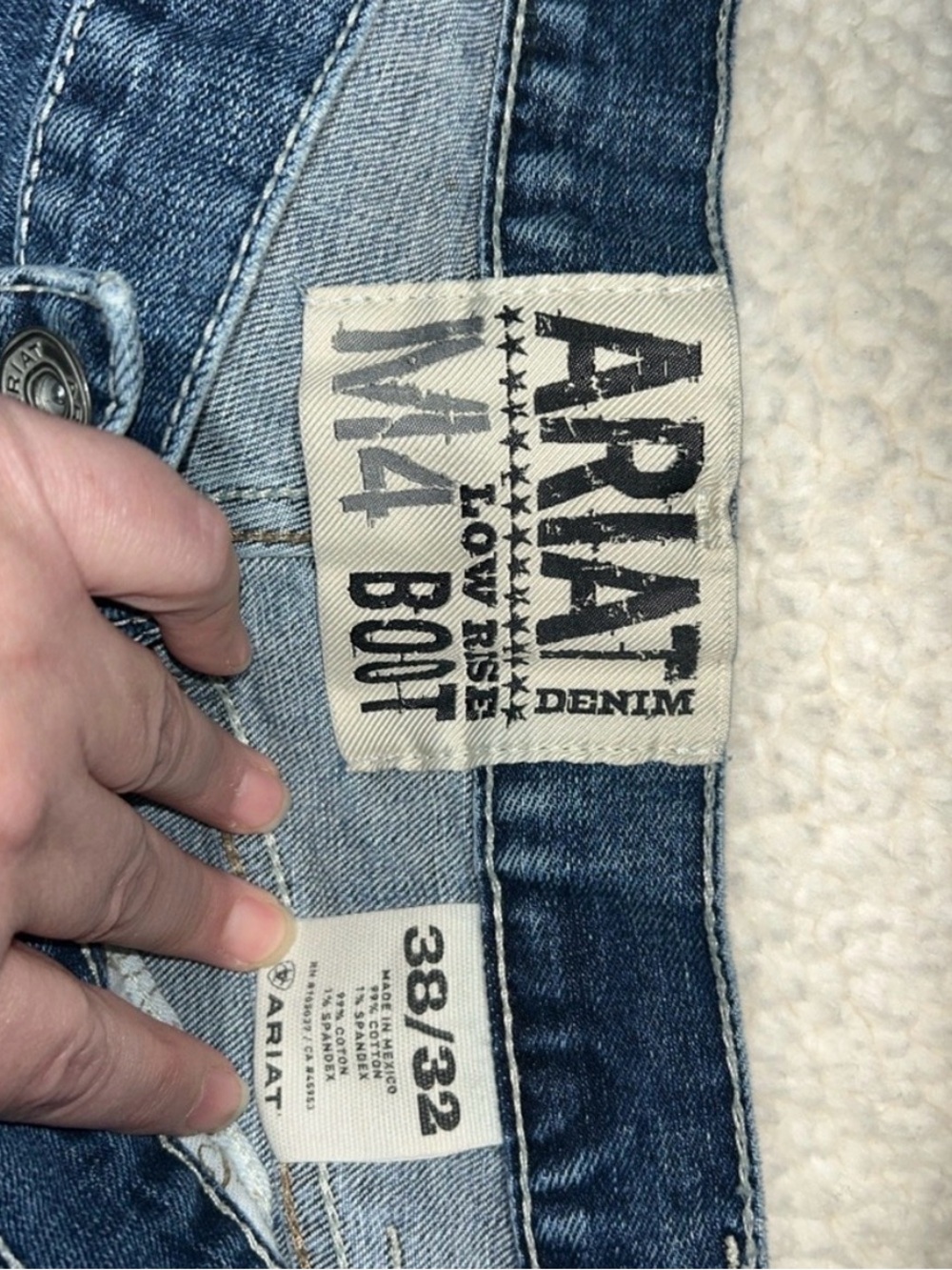 Ariat M4 Bootcut Jeans in Medium Blue Denim